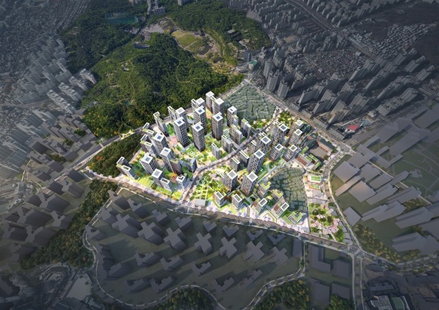 서울시는 장위동 219-90 일대(13-1구역), 장위동 224-12 일대(13-2구역)의 신속통합기획을 확정했다. 사진은 장위13-1·2구역 조감도. /서울시