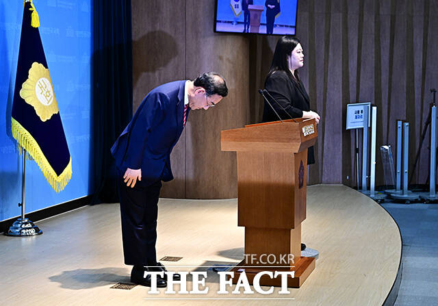 주호영 국회부의장이 23일 오후 서울 여의도 국회 소통관에서 기자회견을 열고 대구시장 출마와 관련된 발언을 하고 있다. /국회=배정한 기자