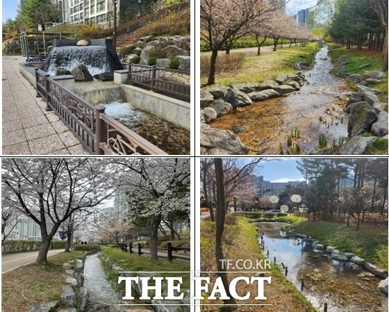 인천환경공단이 지난 21일 유지용구 공급을 재개한 자연형 실개천 모습. /인천환경공단