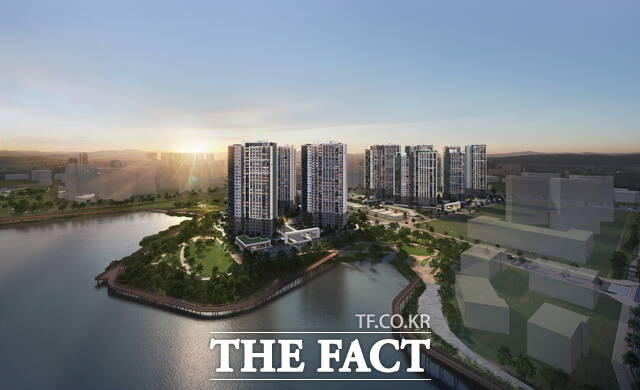 계룡건설 엘리프 성성호수공원 조감도. /계룡건설