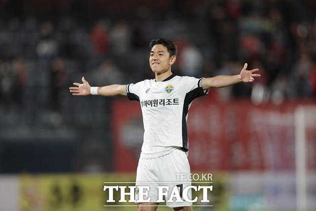 ‘하나은행 K리그1 2026’ 9라운드 MVP 영예를 차지한 강원FC 포워드 김대원(29)./K리그