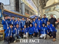  한태선·박수현, 천안 민심 행보…전통시장·만남로 잇따라 방문