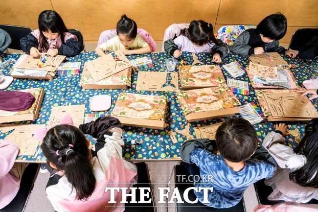 에버랜드 에버 키즈 클럽 이큐브 스쿨 오픈 클래스 장면. /에버랜드