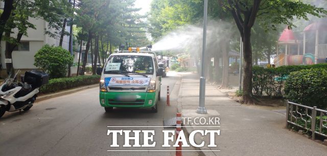 광명시 방역활동 모습. /광명시