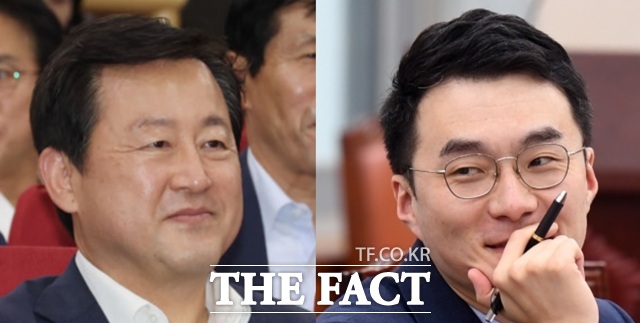 더불어민주당은 27일 6·3 지방선거와 함께 치러지는 경기 평택을·안산갑 국회의원 재선거에 김용남 전 의원(왼쪽)과 김남국 전 청와대 대통령비서실 국민디지털소통비서관을 전략공천한다고 밝혔다. /뉴시스·이새롬 기자