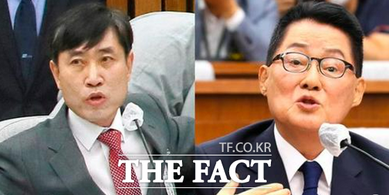 서울남부지법 민사13단독 문지용 판사는 28일 오후 하태경 전 국민의힘 의원이 박지원 더불어민주당 의원을 상대로 제기한 손해배상 청구 소송에서 원고 청구 기각 판결을 내렸다. /하태경 의원 페이스북 캡처.