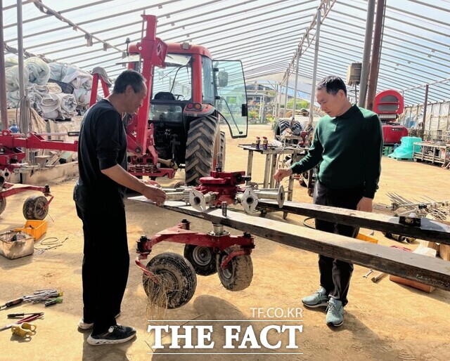 조사료 재배농가 장비 점검 현장. /장성군