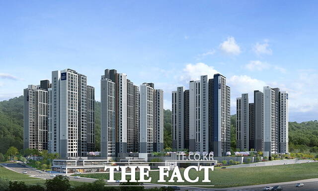 천안 동문 디 이스트 파크시티 투시도. /동문건설