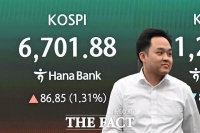  코스피, 이틀 연속 역대 최고치 마감…장중 6700 돌파도