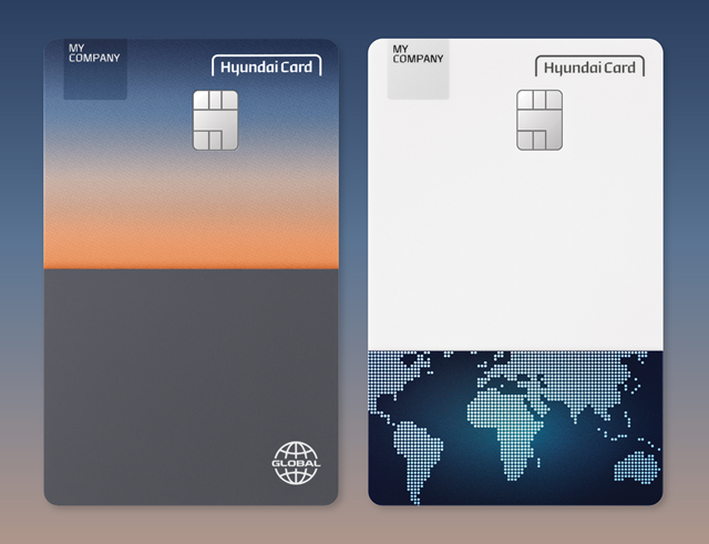 현대카드가 해외 결제 특화 혜택을 담은 법인카드 '마이 컴퍼니 글로벌(MY COMPANY GLOBAL)'을 출시했다. /현대카드