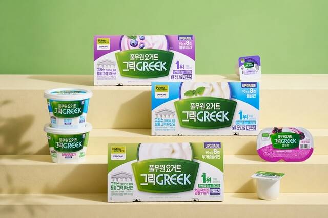 발효유 전문 기업 풀무원다논은 '풀무원요거트 그릭' 누적 판매량이 3월 기준 5억개를 돌파했다고 29일 밝혔다.'풀무원요거트 그릭'의 1분기 매출은 전년 동기 대비 약 25% 성장했다. /풀무원다논
