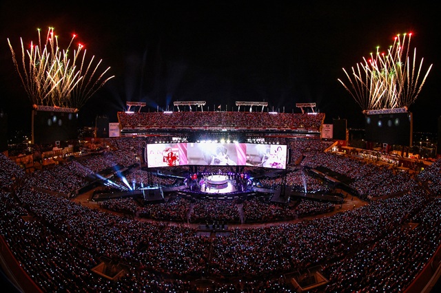 방탄소년단은 탬파 공연에서 약 19만 명의 관객을 동원했다. 이들은 텍사스 엘파소 선 볼 스타디움에서 투어를 이어간다./빅히트 뮤직