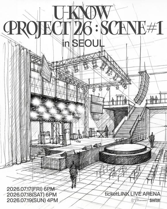 SM엔터테인먼트가 유노윤호의 솔로 콘서트 투어 'U-KNOW PROJECT 26 : SCENE#1'의 포스터를 공개했다. /SM엔터테인먼트
