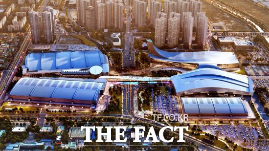 제3전시장 건립 사업이 마무리된 뒤의 킨텍스의 전경 조감도. /더팩트DB