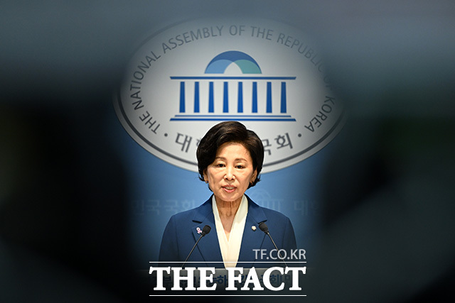 국회부의장 출마 선언하는 남인순 의원.