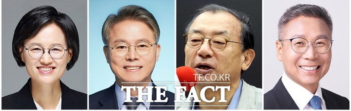 전남광주통합특별시장 선거 출마자. 왼쪽부터 정의당 강은미, 더불어민주당 민형배, 국민의힘 이정현, 진보당 이종욱 예비후보.(가나다순) /뉴시스