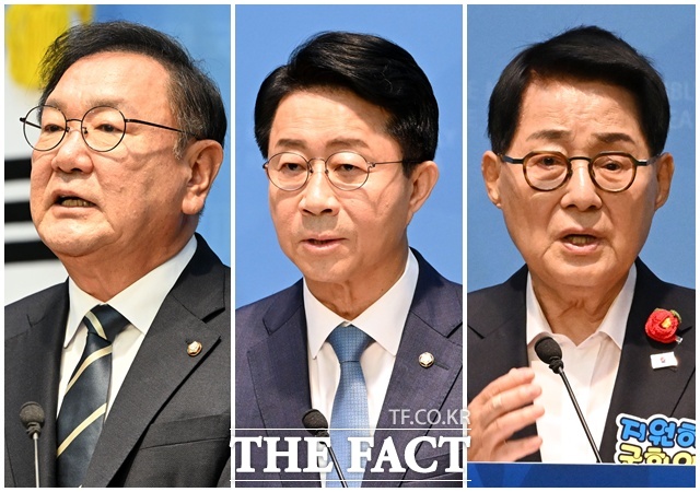 김태년-조정식-박지원 '국회의장 출사표'.