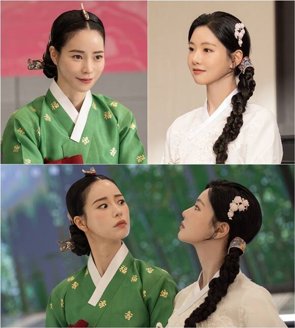 SBS 새 금토드라마 '멋진 신세계'에서 호흡을 맞추는 배우 임지연(왼쪽)과 이세희의 스틸이 공개됐다. /SBS