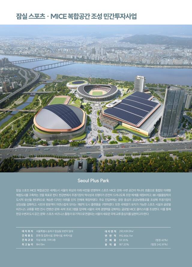2025년 서울시 건축 관련 위원회 디자인 어워드'에서 '잠실 스포츠·MICE 복합공간 조성 민간투자사업', '여의도 공작아파트 재건축 정비사업', '강북구 신청사 건립 국제설계공모'가 부문별 1위에 올랐다. /서울시