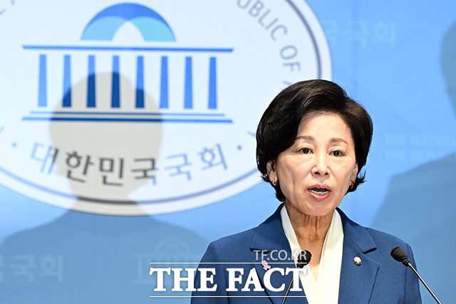 국회부의장 출마 선언하는 남인순 의원.