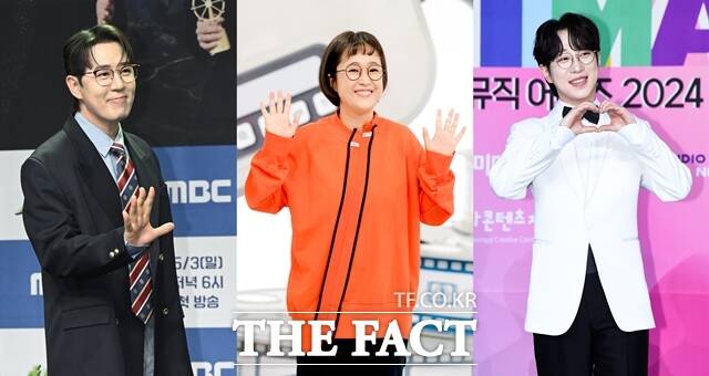 방송인 붐 송은이, 가수 안성훈(왼쪽부터)이 TV조선 새 예능프로그램 '미스트롯 포유' MC로 나선다. /더팩트 DB
