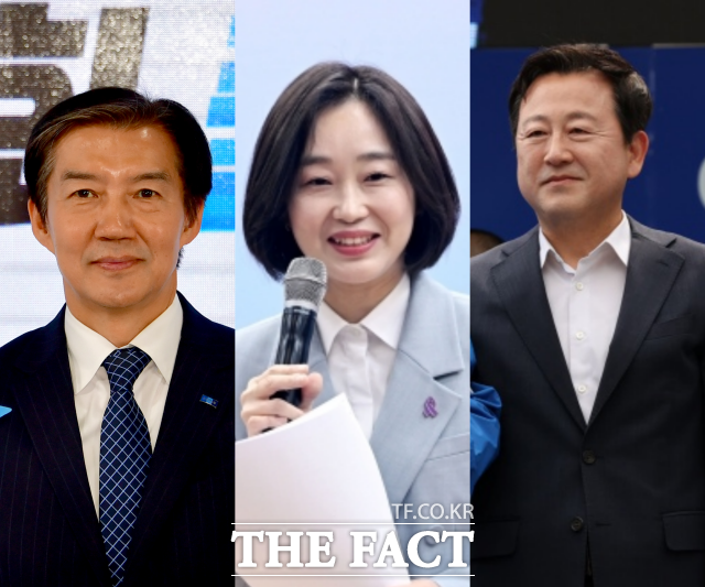 평택을 재보궐선거는 이번 범여권 단일화 논의의 최대 변수로 꼽힌다. 사진은 평택을 재보궐선거에 출마 선언한 김용남 민주당 후보(왼쪽부터), 김재연 진보당 후보, 조국 혁신당 후보. /뉴시스·더팩트 DB
