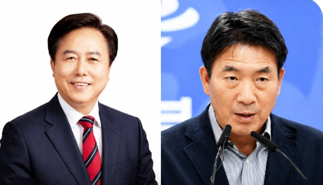6·3 지방선거 국민의힘 안동시장 후보로 확정된 권기창(왼쪽) 예비후보와 예천군수 후보로 확정된 안병윤 예비후보. /각 선거사무소 캠프