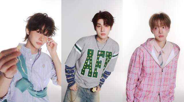 그룹 차동협의 차준호 김동윤 이협(왼쪽부터)은 데뷔 싱글 '두근대'에서 '봄에 어울리는 산뜻한 청량'을 키워드로 내세웠다./울림엔터테인먼트
