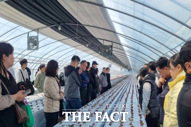 지난해 펼쳐진 신규 농업인 귀농귀촌 영농기술교 장면 /논산시