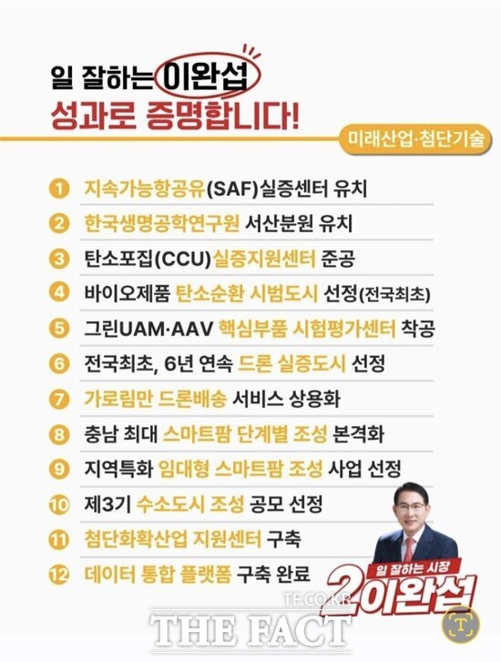 이완섭 국민의힘 서산시장 후보가 석유화학 위기를 기회로 바꾸는 친환경 산업으로의 신속한 전환을 통한 산업 체질의 혁명적 전환을 공약했다. /이완섭 후보