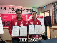  김태흠·김기웅, 서천 정책협약…