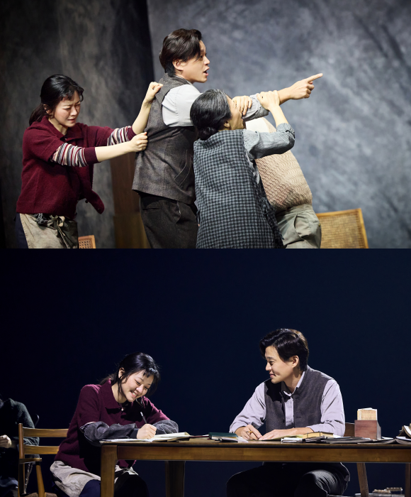 이서진은 삶에 불만과 회의를 토해내면서도 가족에 대한 애정과 꿈과 관련된 순정을 간직한 주인공 바냐 역을, 고아성은 바냐와 함께 삶의 터전을 지키며 다음 세대를 향해 나아가는 소냐 역을 맡아 관객들과 만나고 있다. /LG아트센터