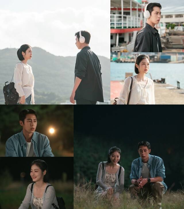 배우 이재욱 신예은 주연의 ENA 새 월화드라마 '닥터 섬보이' 커플 스틸이 공개돼 첫 방송을 향한 기대감을 높였다. /ENA