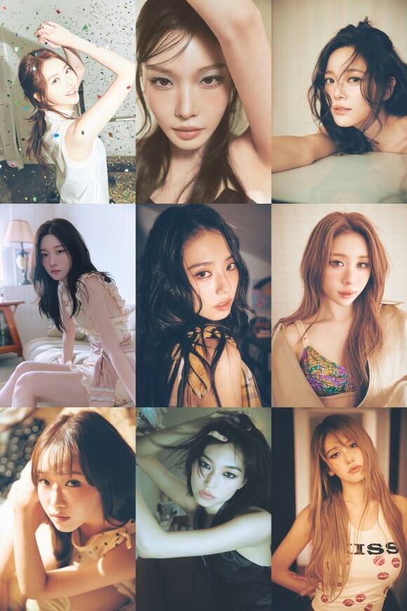 그룹 아이오아이의 임나영 청하 김세정 유연정 전소미 김도연 최유정 정채연 김소혜(왼쪽 위부터 시계방향)가 세 번째 미니앨범 'I.O.I : LOOP'의 전곡 하이라이트가 담긴 오디오 스니펫 영상을 공개했다./스윙엔터테인먼트