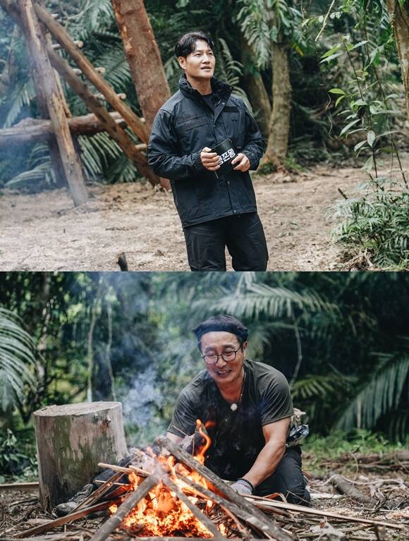 가수 김종국(위)과 방송인 김병만이 TV조선 새 예능프로그램 '생존왕' 시즌2에 출연한다. /TV조선