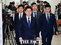 공약 발표 위해 국회 들어서는 정원오 [포토]