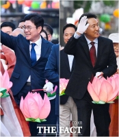  '2026 연등행렬' 나란히 참석한 정원오-오세훈 [포토]