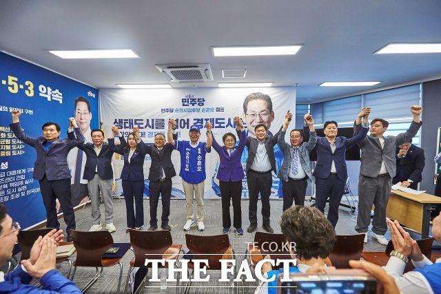 손훈모 더불어민주당 순천시장 후보가 17일 시민캠프 선거대책위원회 출범식을 열고 본격적인 선거전에 돌입했다. /손훈모 선거사무소