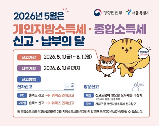서울시는 소규모 사업자, 유가 민감 업종, 플랫폼 미정산 피해자 등 경제적 어려움 겪는 소상공인 대상 개인지방소득세 납부기한을 오는 8월까지 3개월 직권 연장한다고 19일 밝혔다. /서울시