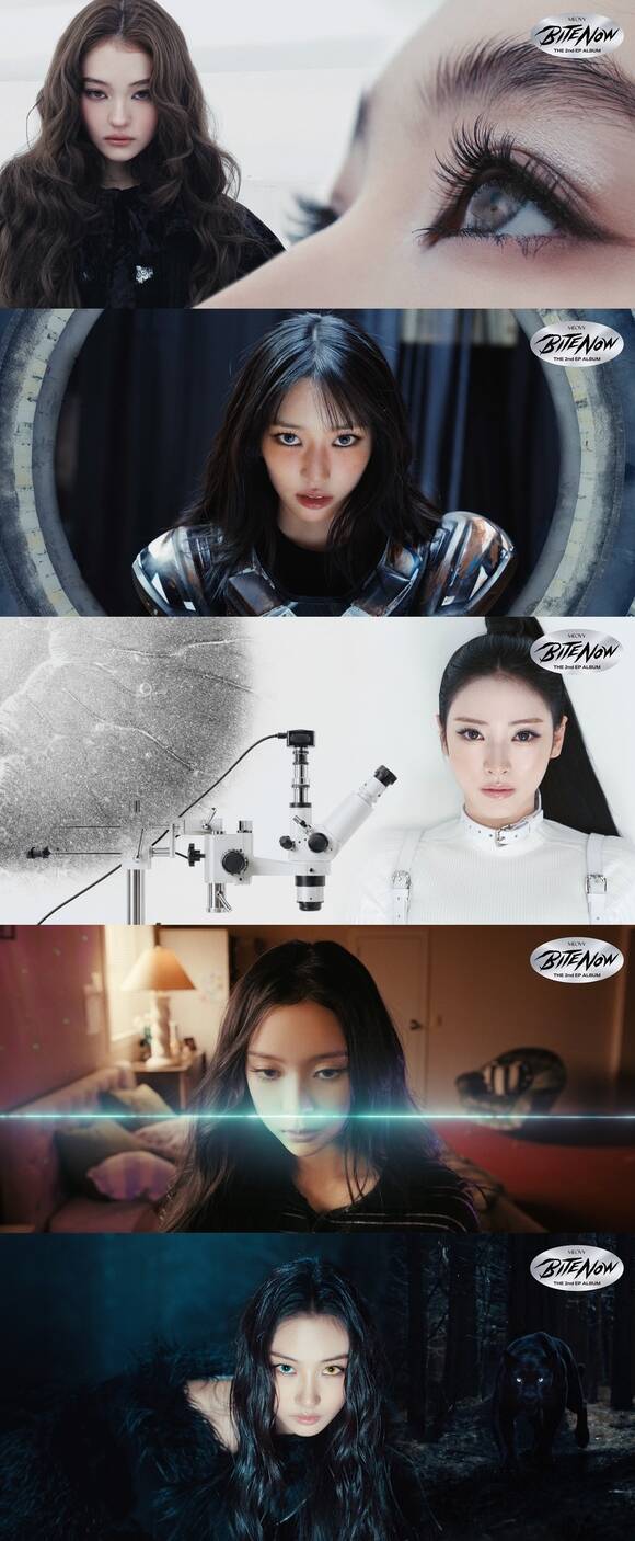 미야오가 미니 2집 BITE NOW 티징 포토를 공개했다. 몽환적이면서도 원초적이고, 고요하면서도 화려하게 빛나는 다채로운 매력이 담겼다. /더블랙레이블
