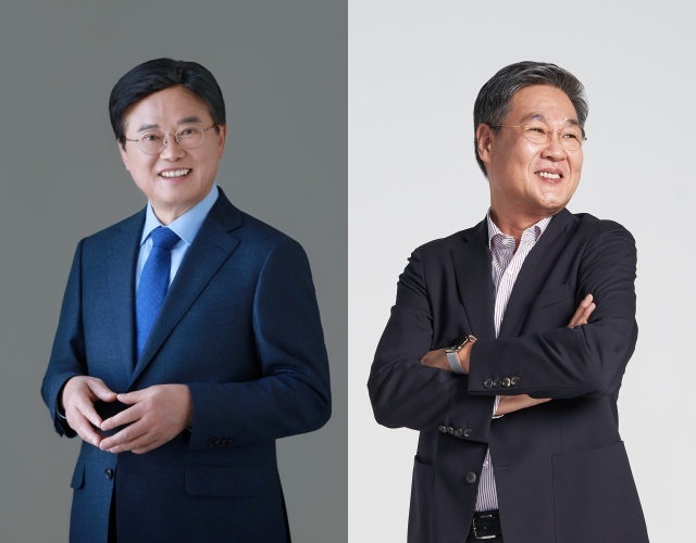 21일 중앙선거관리위원회에 따르면 6·3 지방선거 종로구청장 선거는 유찬종 더불어민주당 후보(왼쪽)와 정문헌 국민의힘 후보의 양자 대결로 치러진다. /각 캠프 제공