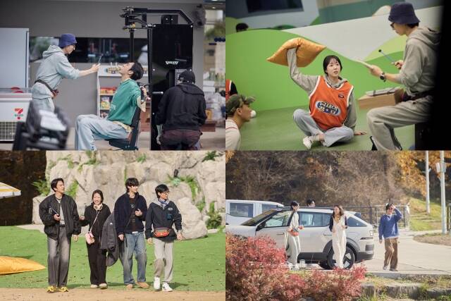 '유재석 캠프'에서는 숙박객들에게 특별한 시간을 선물하기 위한 유재석 지예은 이광수 변우석의 고군분투가 담겼다. /넷플릭스