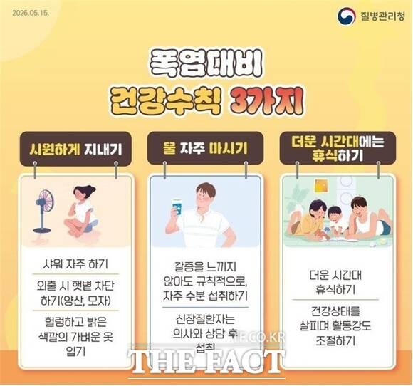 당진시 폭염 대비 3대 건강수칙 홍보물 /당진시