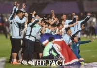 北 '내고향여자축구단, 한국 수원팀 이기고 결승'