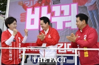  안양 번화가 찾은 양향자 