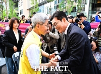  구의역 참사 10주기 추모문화제에서 만난 정원오-권영국 [TF사진관]
