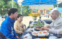  오중기 경북도지사 후보, 부처님오신날 맞아 '불심·민생' 행보 총력