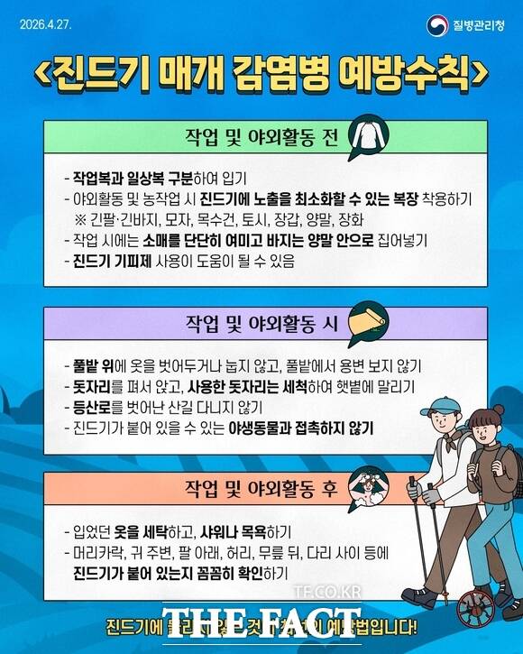 당진시 SFTS 예방 수칙 안내물. /당진시