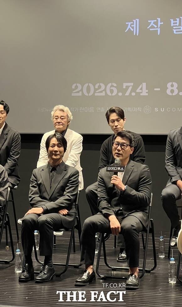 배우 남명렬 이형훈 양준모 최수종(왼쪽 위부터 시계방향)이 출연하는 연극 '오이디푸스'가 오는 7월 4일 서울문화회관 M씨어터에서 개막한다. /문채영 기자
