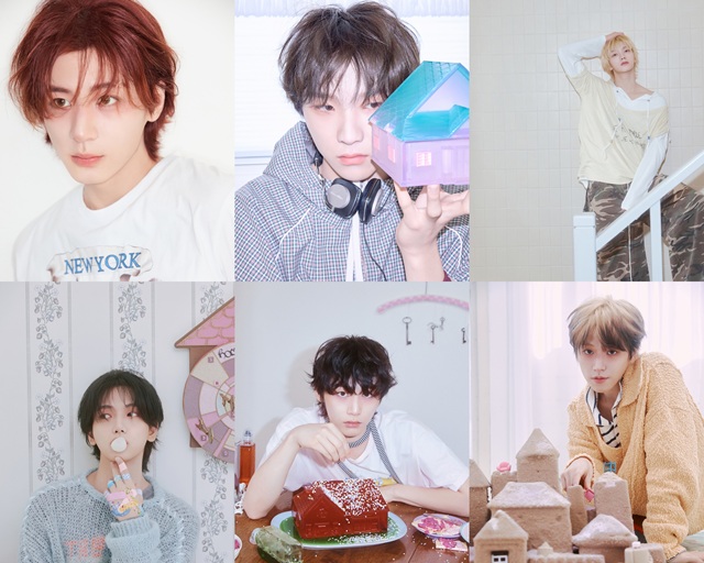 그룹 보이넥스트도어의 이한 운학 성호 리우 태산 명재현(왼쪽 위부터 시계방향)이 첫 정규앨범 'HOME'의 콘셉트 포토와 필름을 모두 공개했다./KOZ엔터테인먼트